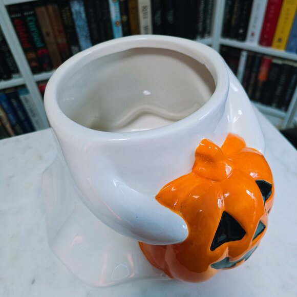 Cobwebs and Cauldrons Ghost Cookie Jar - Picture 3 of 5